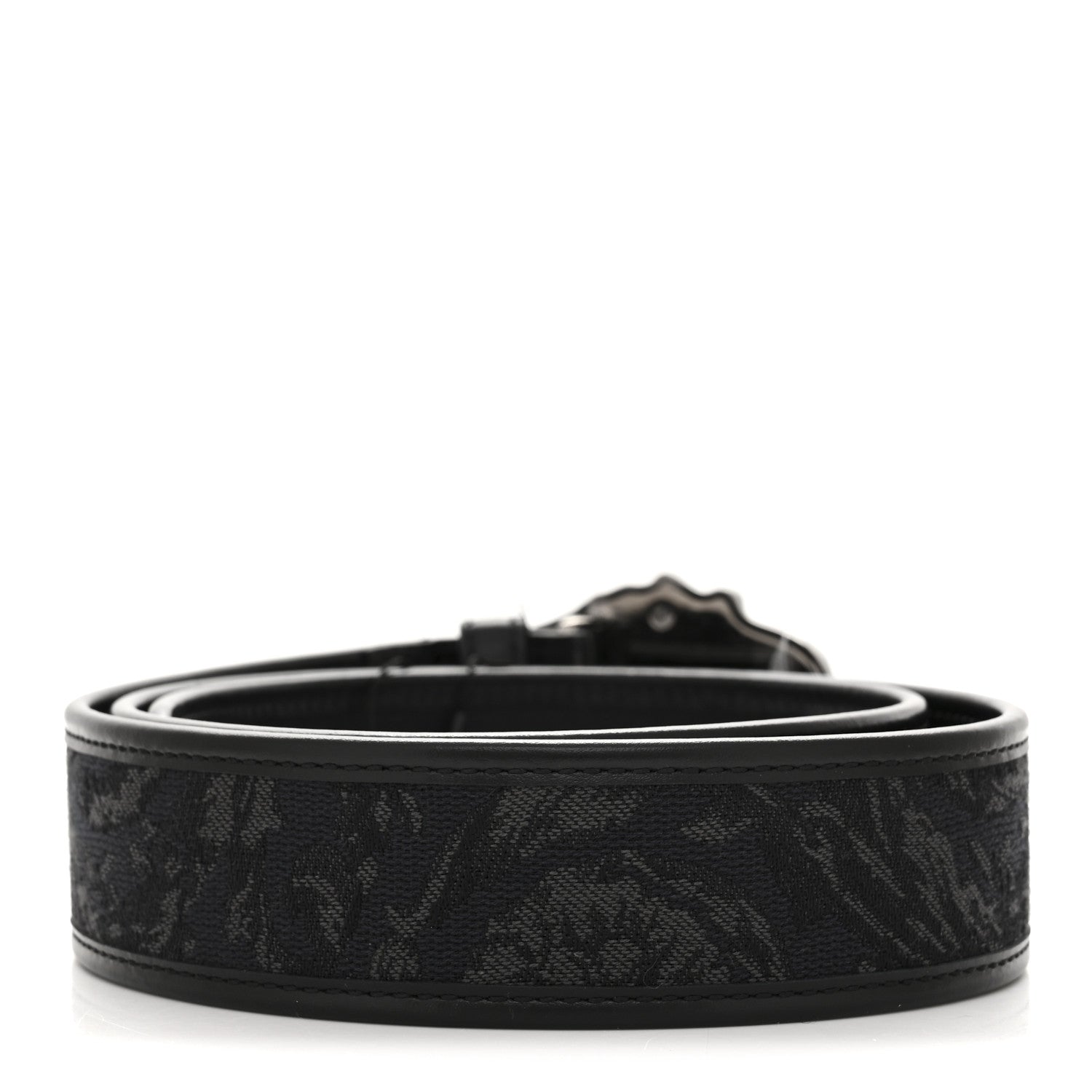 Versace Jacquard Barocco 4cm La Medusa Belt 90 36 Black 2 of 6