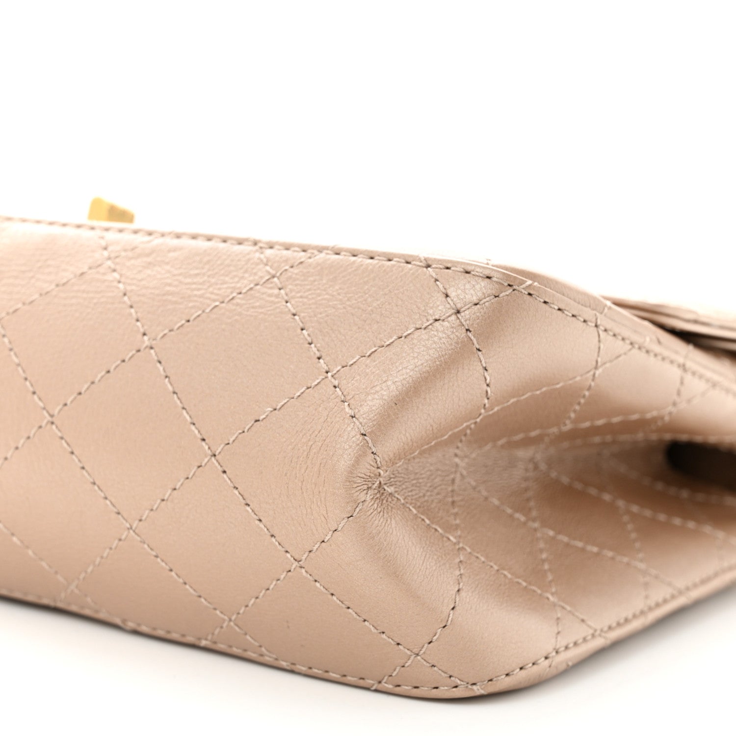 Chanel Metallic Calfskin Quilted 2.55 Reissue 226 Flap Dark Gold 10 of 12