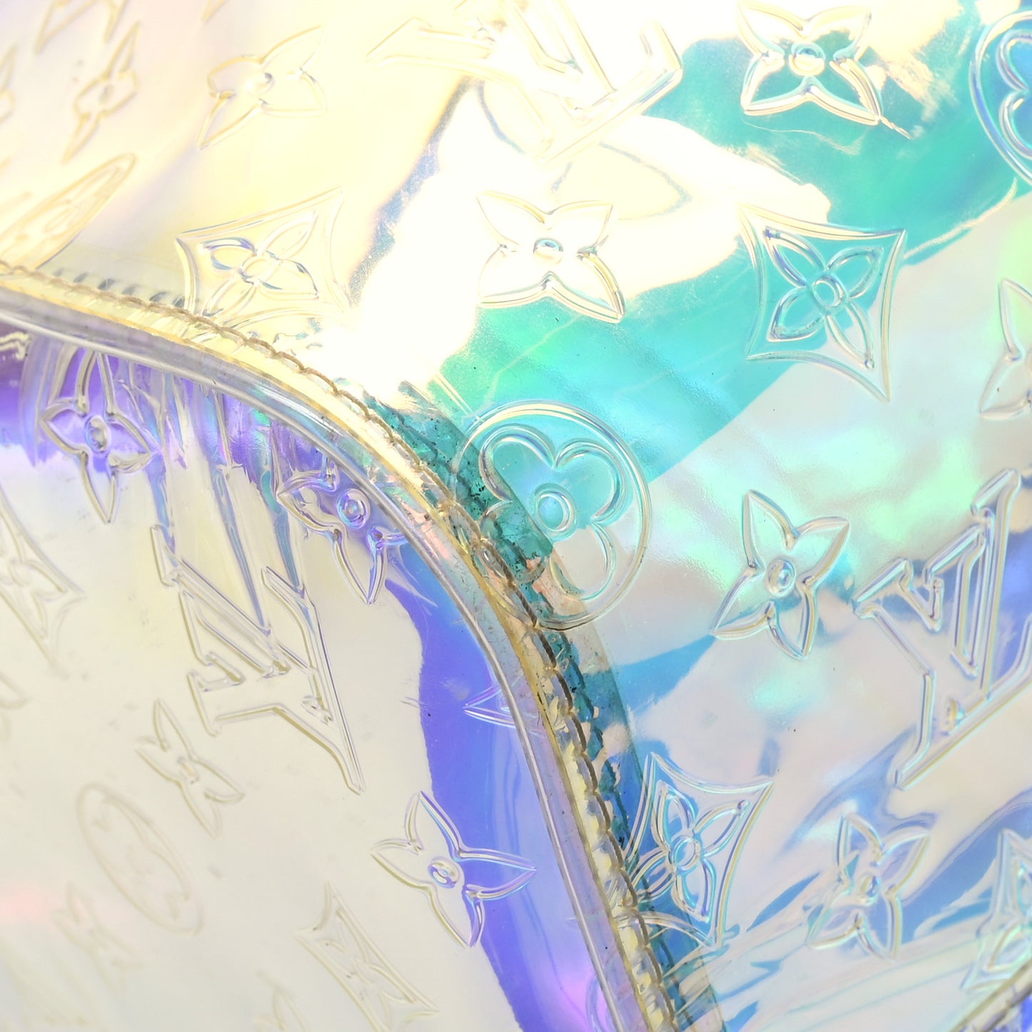 PVC Monogram Keepall Bandouliere 50 Iridescent Prism