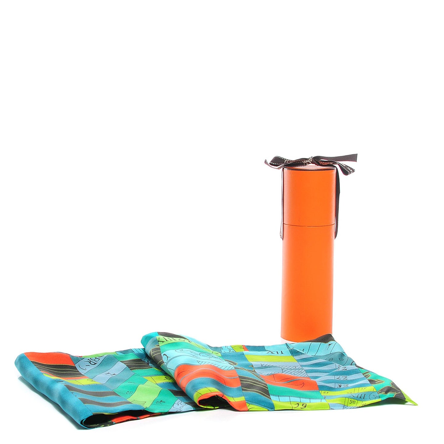 Silk Astrologie Nouvelle Maxi Twilly Vert Corail