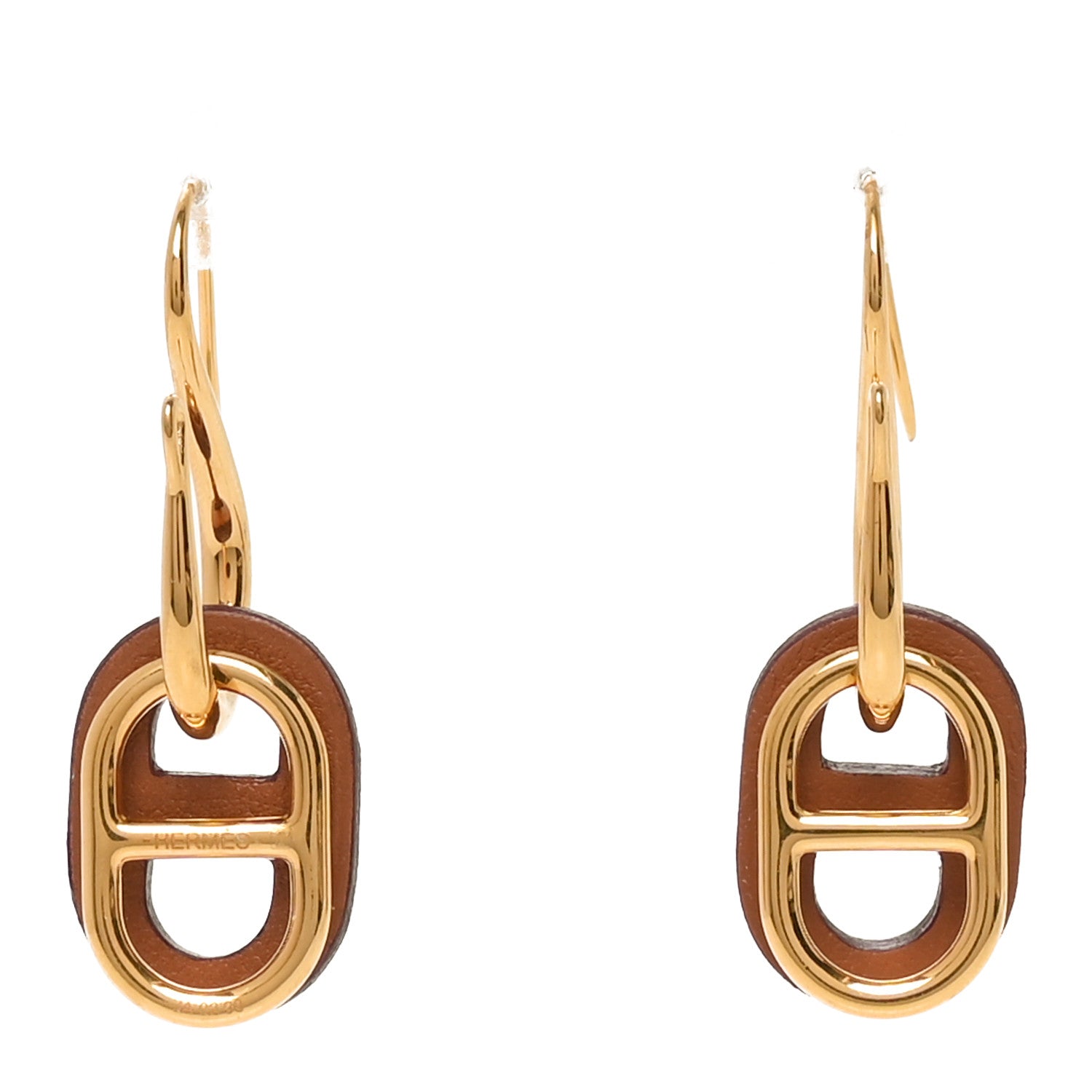 Hermes Swift O'maillon Earrings Gold 1 of 5