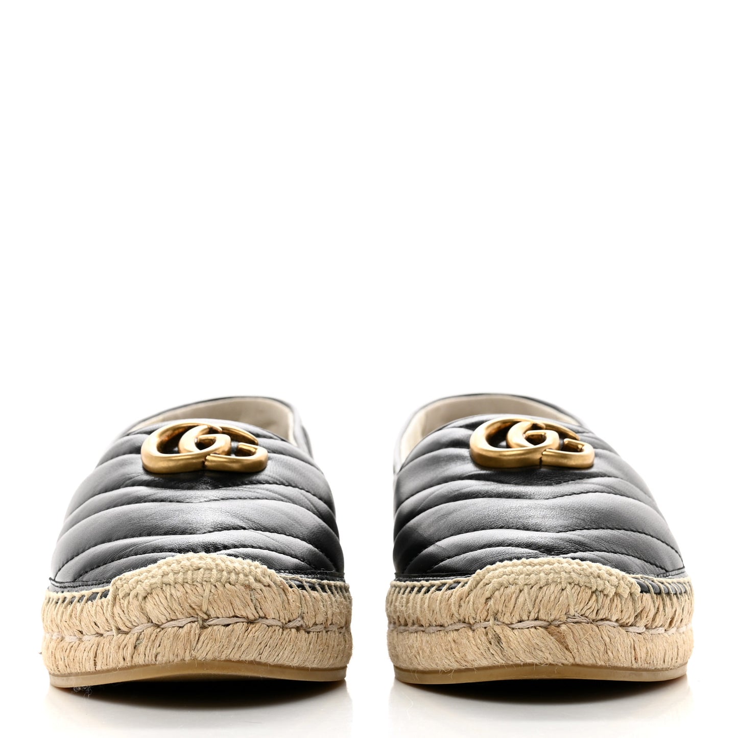 Nappa Matelasse GG Marmont Espadrilles 39 Black