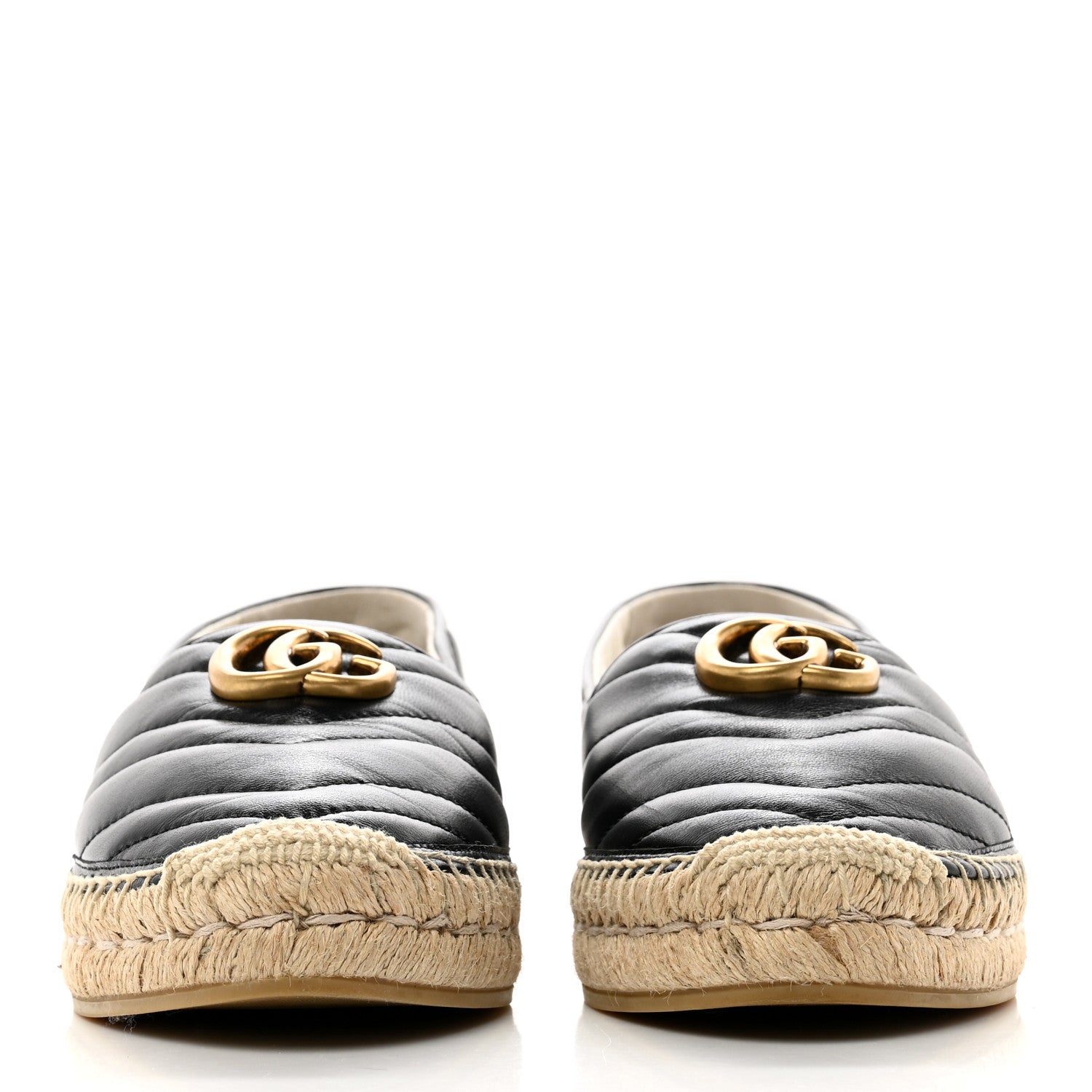 Gucci Nappa Matelasse GG Marmont Espadrilles 39 Black 2 of 11