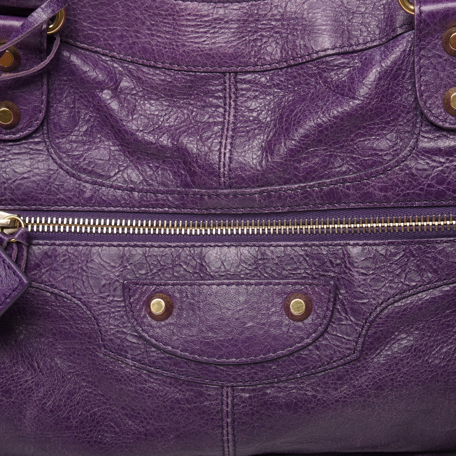 Balenciaga Agneau Classic Gold Hardware Part Time Dark Violet 9 of 9