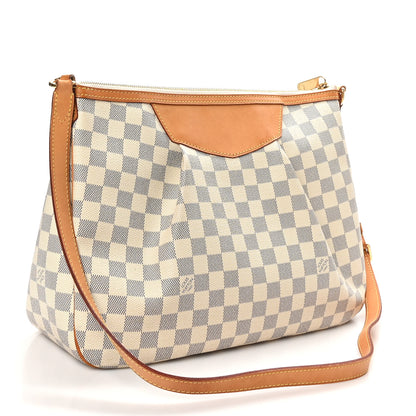 Louis Vuitton Damier Azur Siracusa MM 2 of 9