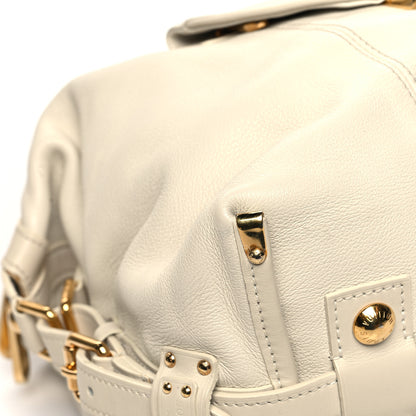 Louis Vuitton Calfskin Sac Louis White 7 of 13