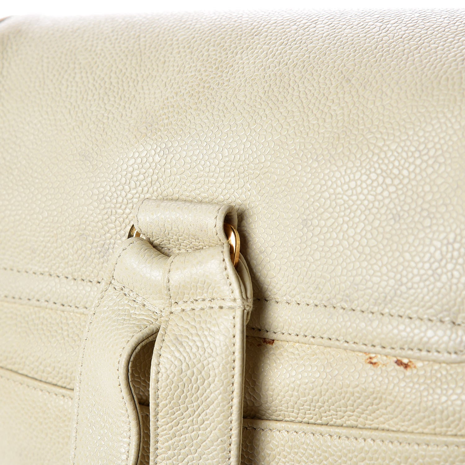 Chanel Caviar CC Backpack Off White 16 of 16
