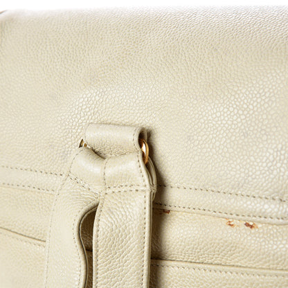 Chanel Caviar CC Backpack Off White 16 of 16