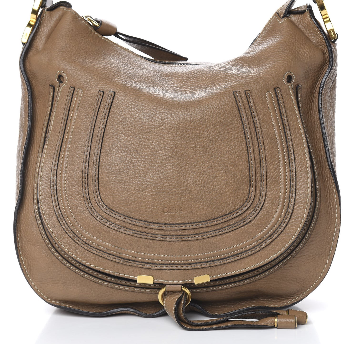 Calfskin Medium Marcie Hobo Nut