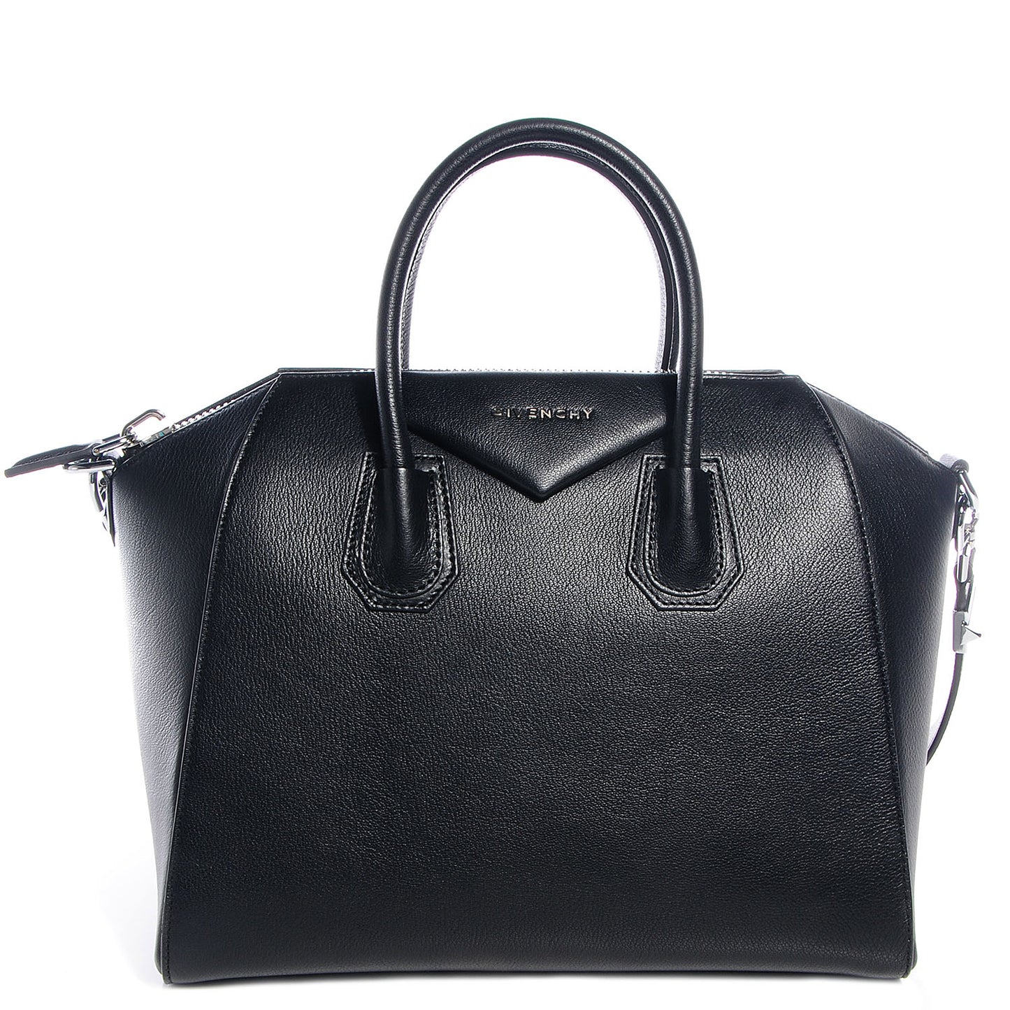 Sugar Goatskin Medium Antigona Black