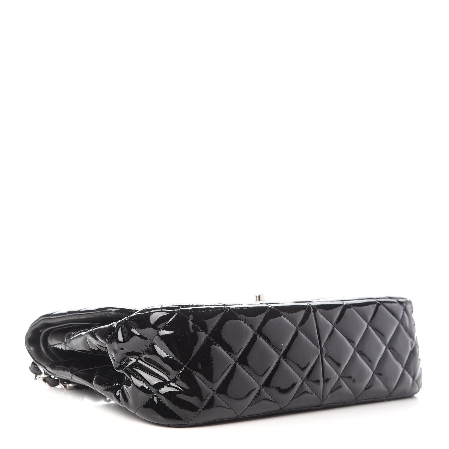 Chanel Patent Quilted Jumbo Double Flap Black 4 of 8