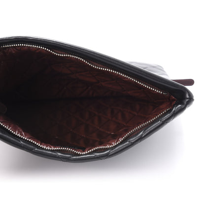 Chanel Lambskin Quilted CC Beauty Clutch Black 5 of 9