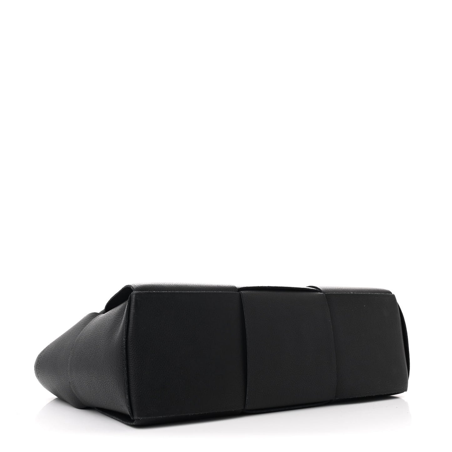Grained Calfskin Maxi Intrecciato Arco Black