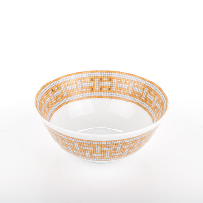 Hermes Porcelain Mosaique au 24 Rice Bowl Set of 2 4 of 7