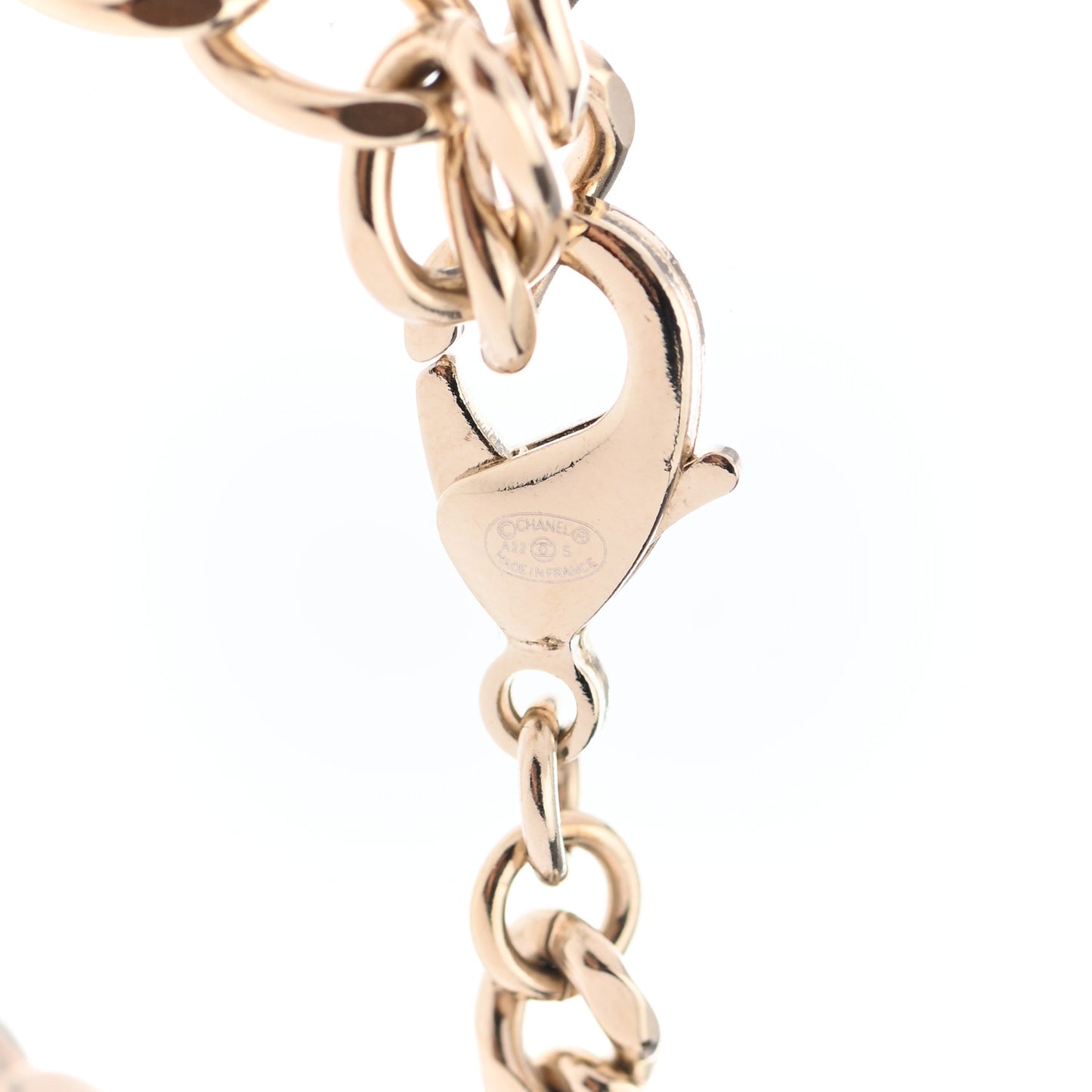 Resin Crystal CC No 5 Perfume Bottle Necklace