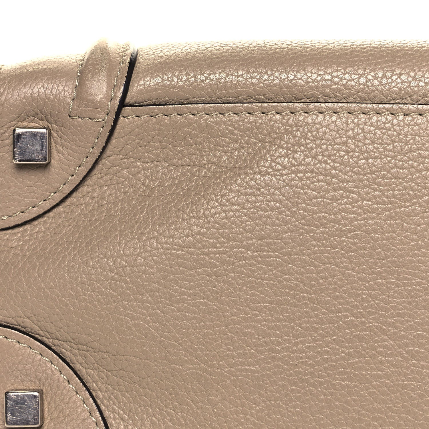Celine Pebbled Calfskin Micro Luggage Dune 18 of 19