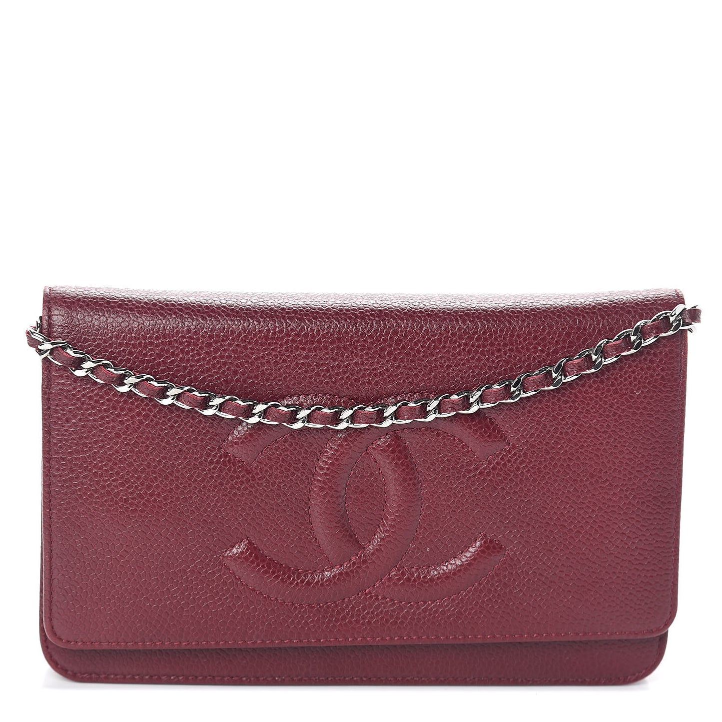 Caviar Timeless CC Wallet on Chain WOC Dark Red