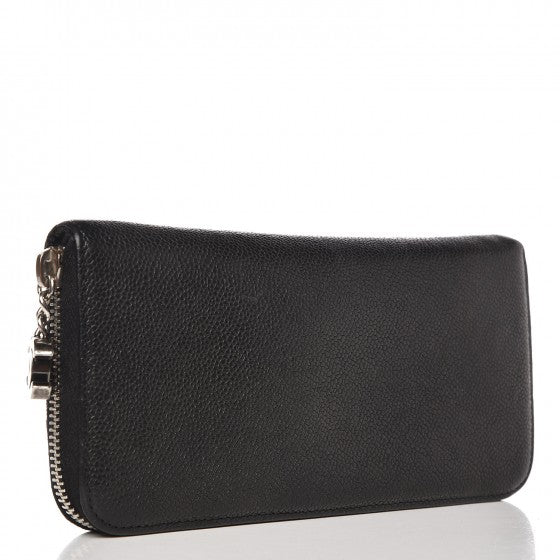 Caviar Outdoor Ligne Zip Around Wallet Black