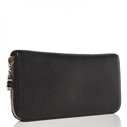 Chanel Caviar Outdoor Ligne Zip Around Wallet Black 3 of 11