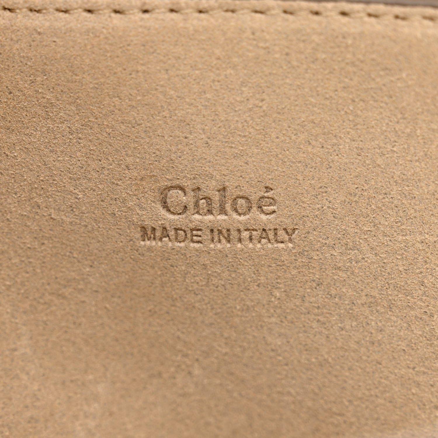 Chloe Calfskin Suede Medium Faye Shoulder Bag Motty Grey 6 of 10