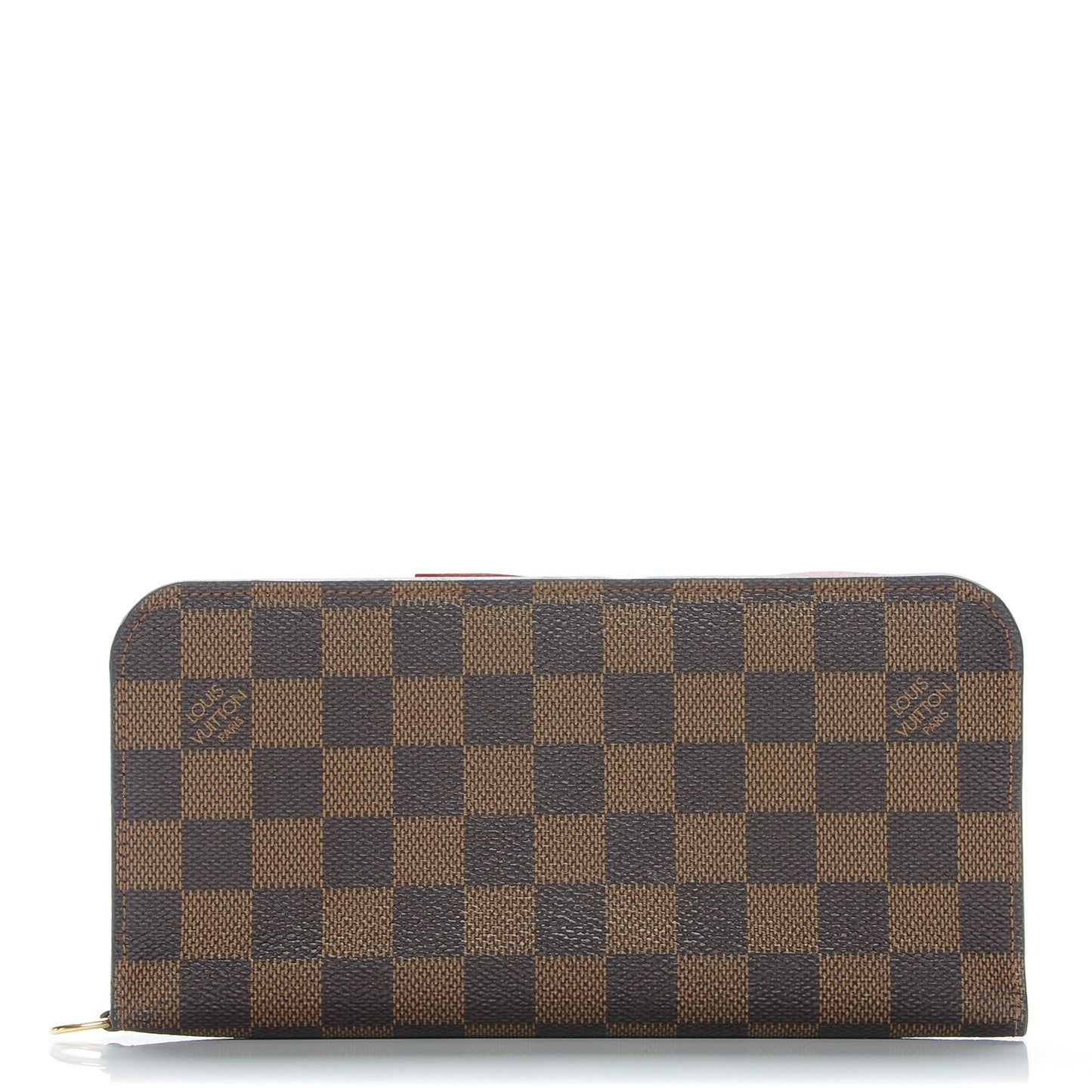Damier Ebene Insolite Wallet Red
