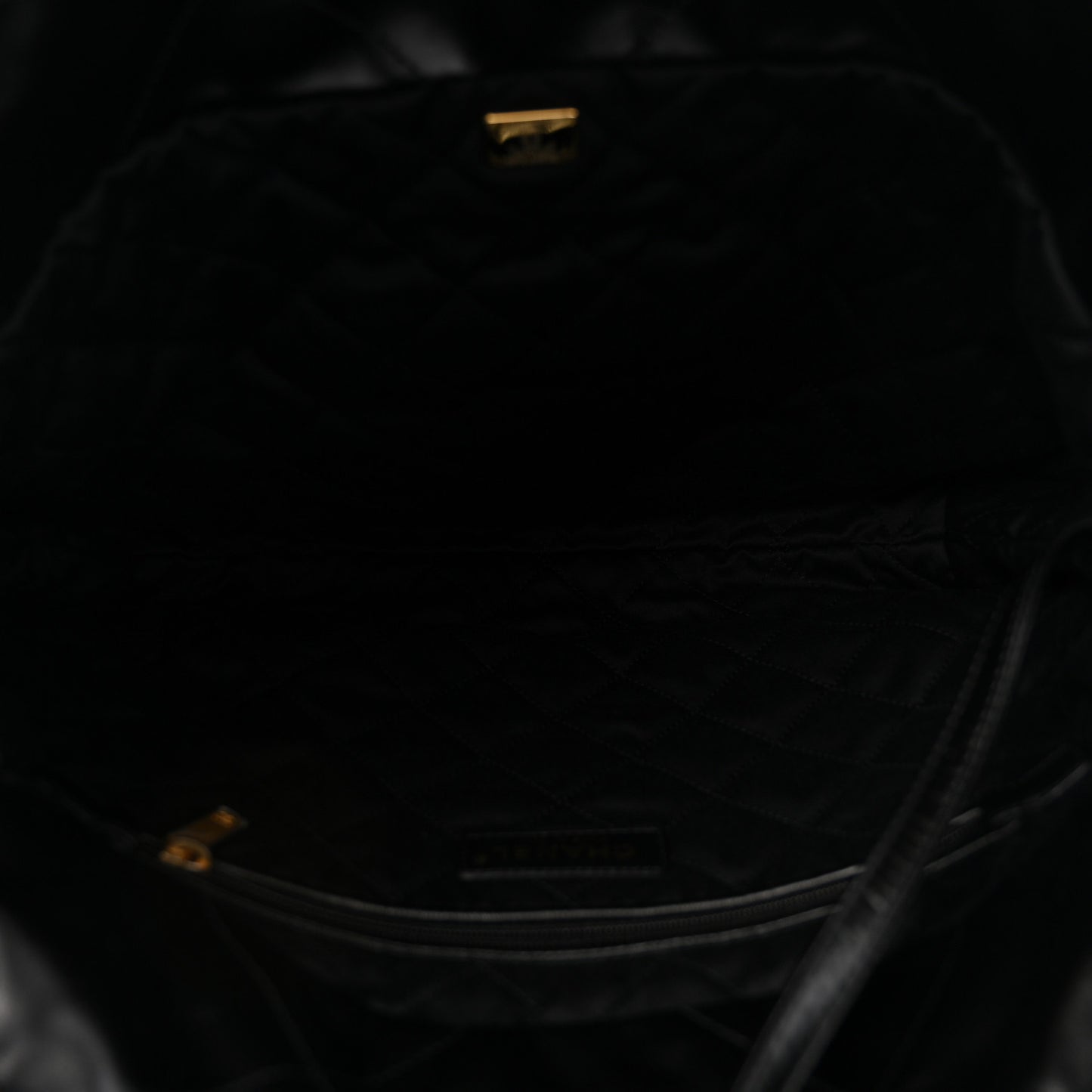 Shiny Calfskin Quilted Small Chanel 22 Black
