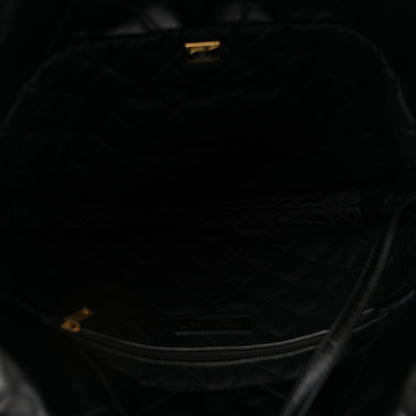 Chanel Shiny Calfskin Quilted Small Chanel 22 Black 6 of 11