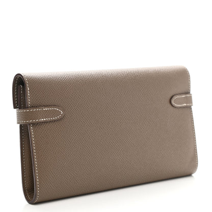 Hermes Epsom Kelly Longue Wallet Etoupe 3 of 8