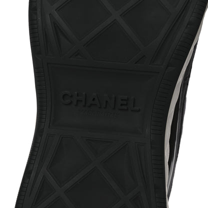 Chanel Suede Calfskin Nylon Grosgrain CC Sneakers 40 Grey 8 of 11