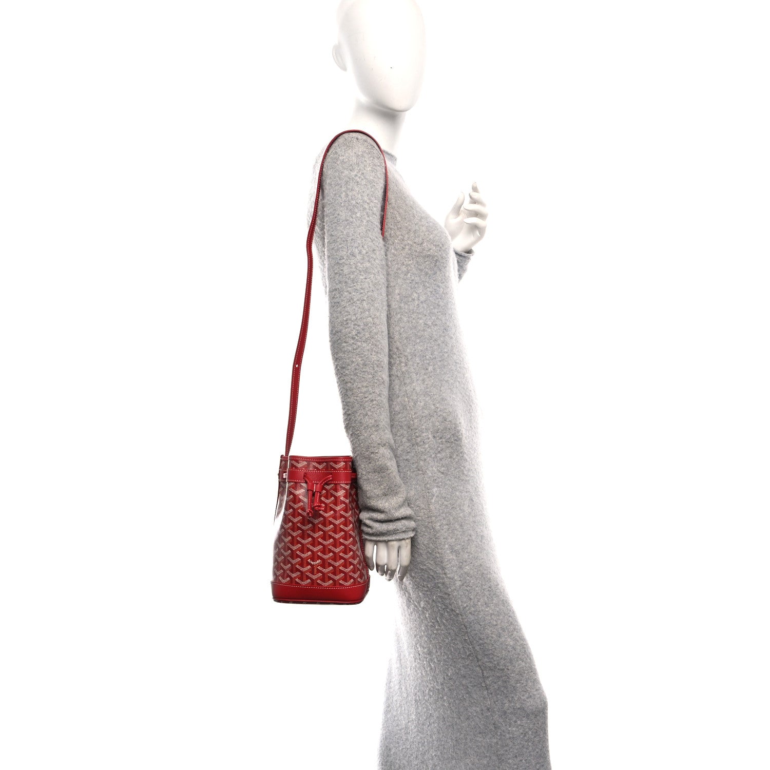 Goyard Goyardine Petit Flot Bucket Bag PM Red 2 of 10