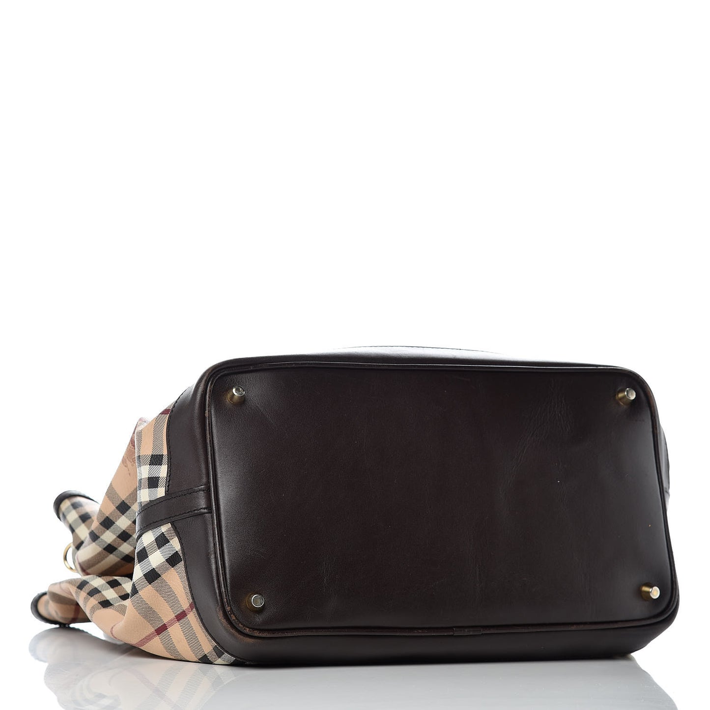 Haymarket Check Medium Golderton Tote Chocolate