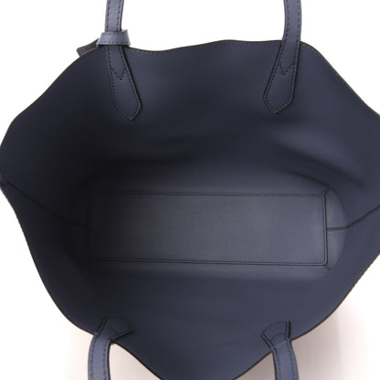 Burberry Calfskin Haymarket Check Medium Reversible Tote Blue 14 of 18