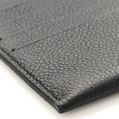 Louis Vuitton Calfskin Felicie Chain Wallet Card Holder Insert Black 7 of 8