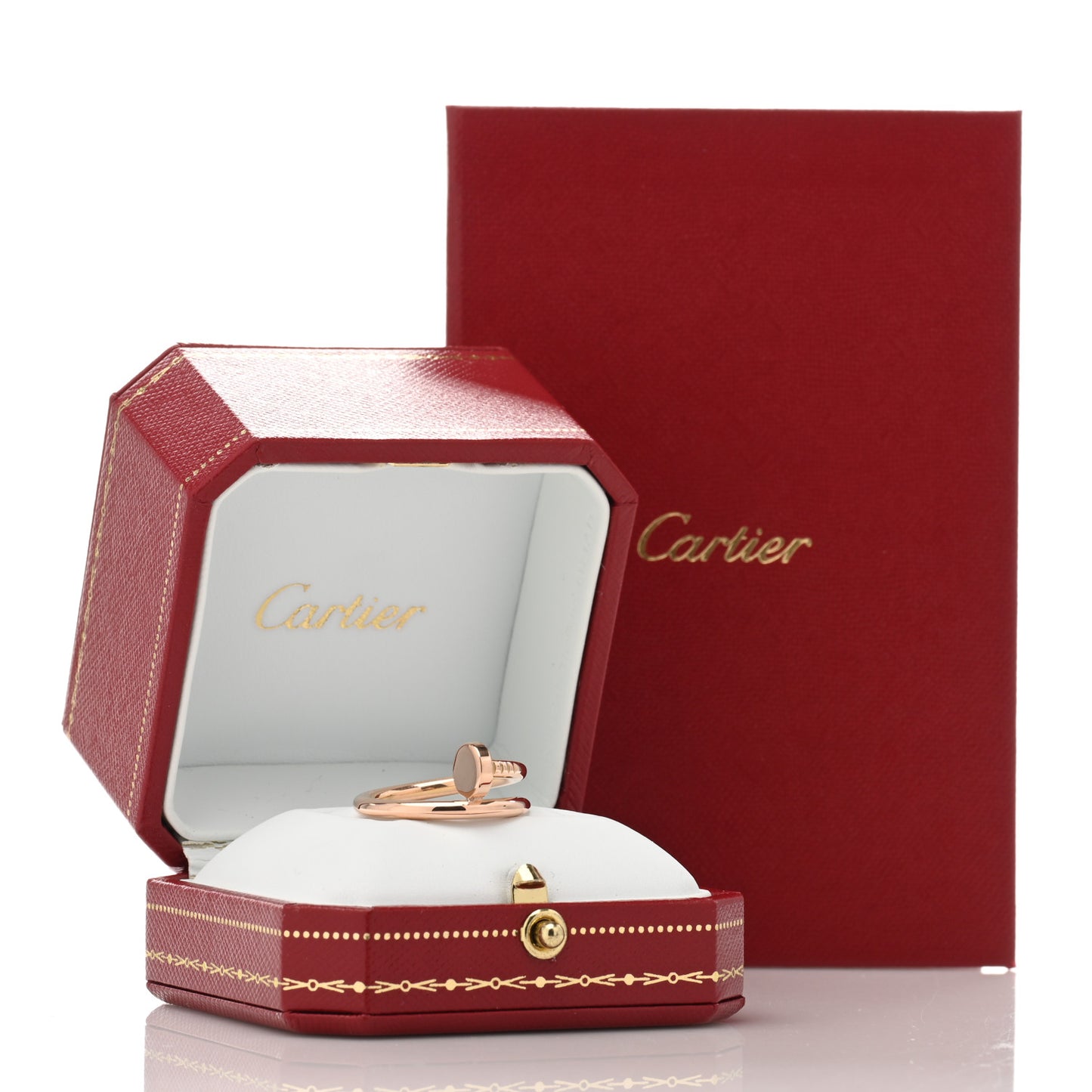 18K Pink Gold Juste Un Clou Ring 56 7.5