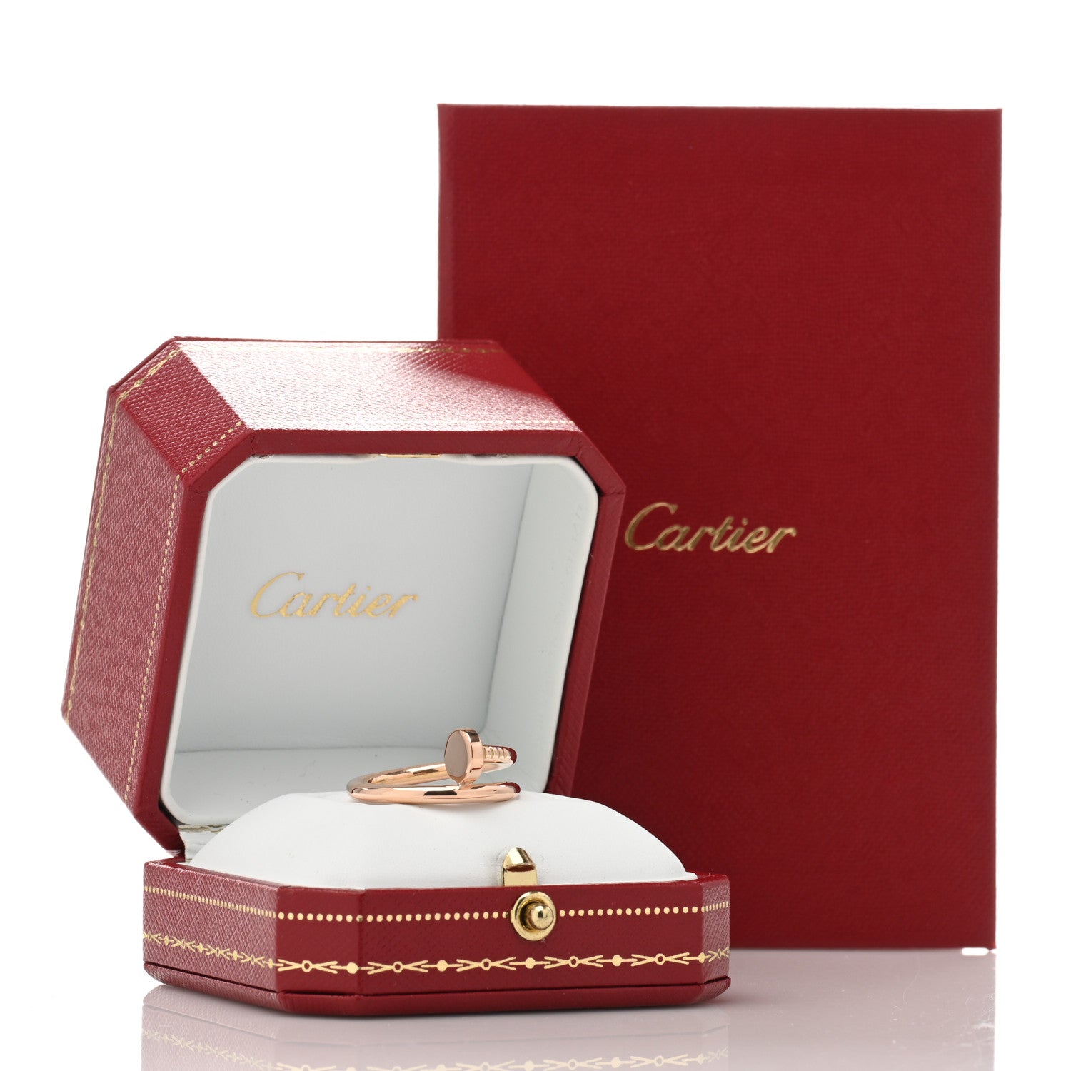 Cartier 18K Pink Gold Juste Un Clou Ring 56 7.5 5 of 5