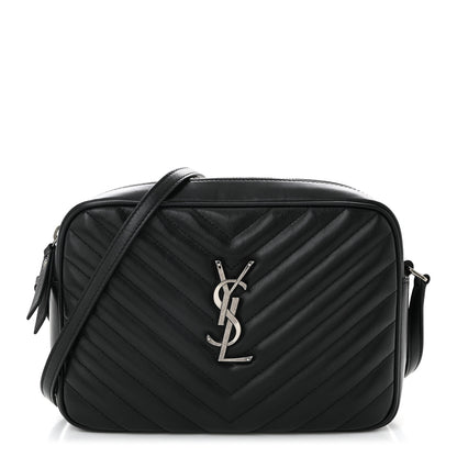 Saint Laurent Calfskin Matelasse Monogram Lou Camera Bag Black 1 of 10