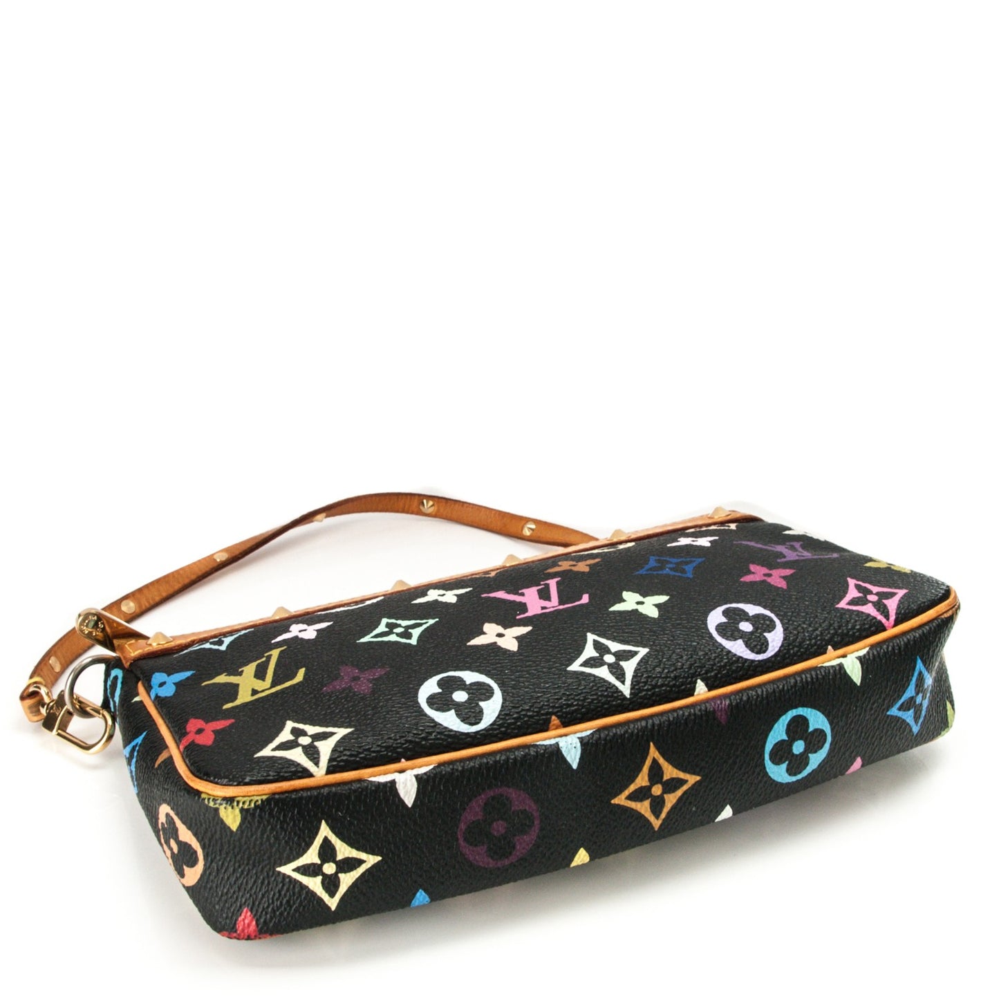 Monogram Multicolor Pochette Accessories Black