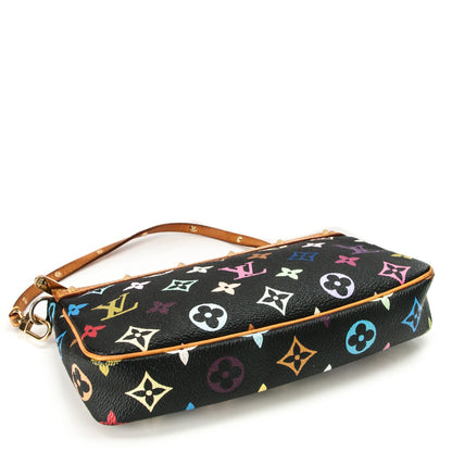 Louis Vuitton Monogram Multicolor Pochette Accessories Black 4 of 7