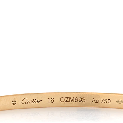 Cartier 18K Yellow Gold Diamond Small LOVE Paved Bracelet 16 3 of 3