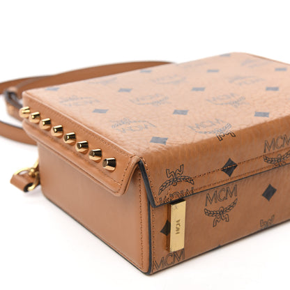 MCM Visetos Small Berlin Crossbody Cognac 6 of 13