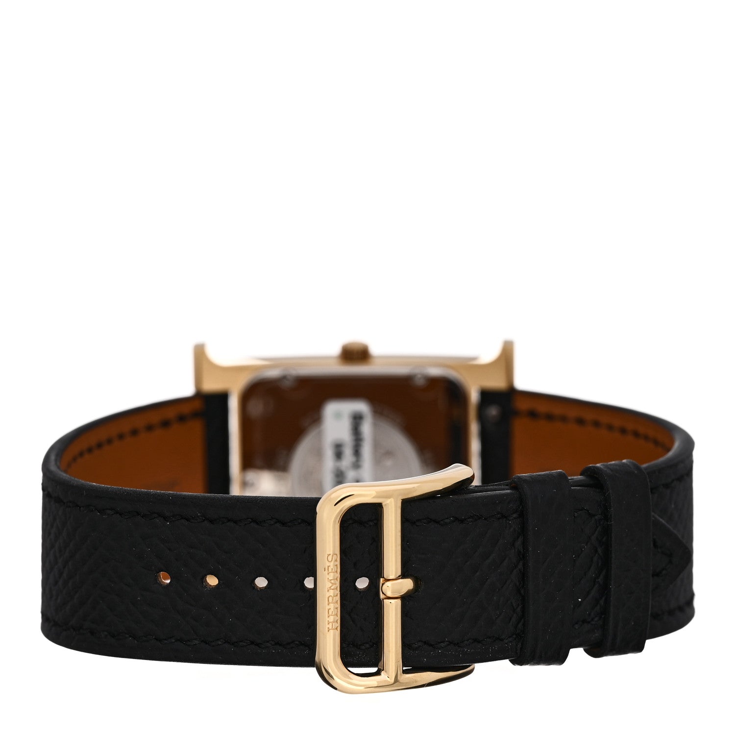 Hermes Stainless Steel Epsom 26mm Heure H Hour Quartz Watch Noir 3 of 5