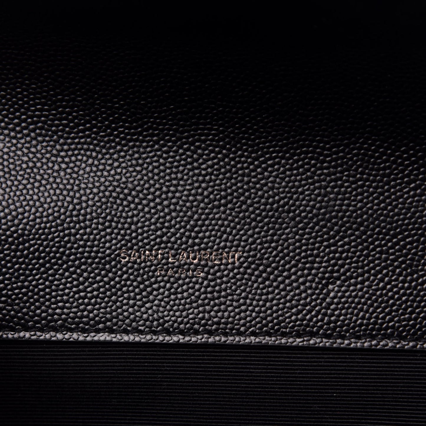 Grain De Poudre Textured Mixed Matelasse Triquilt Small Monogram Satchel Black