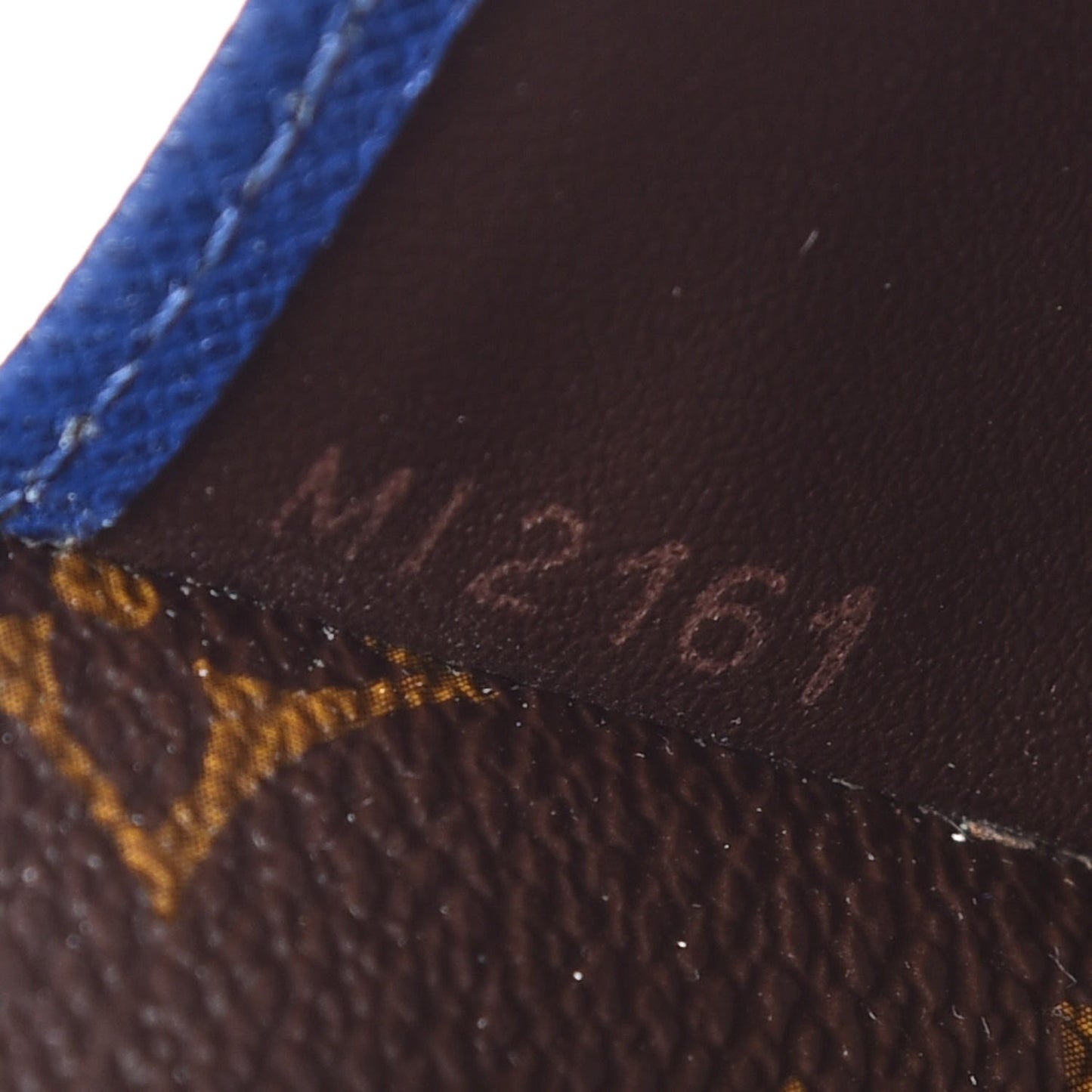 Monogram Compact Marie Wallet Blue
