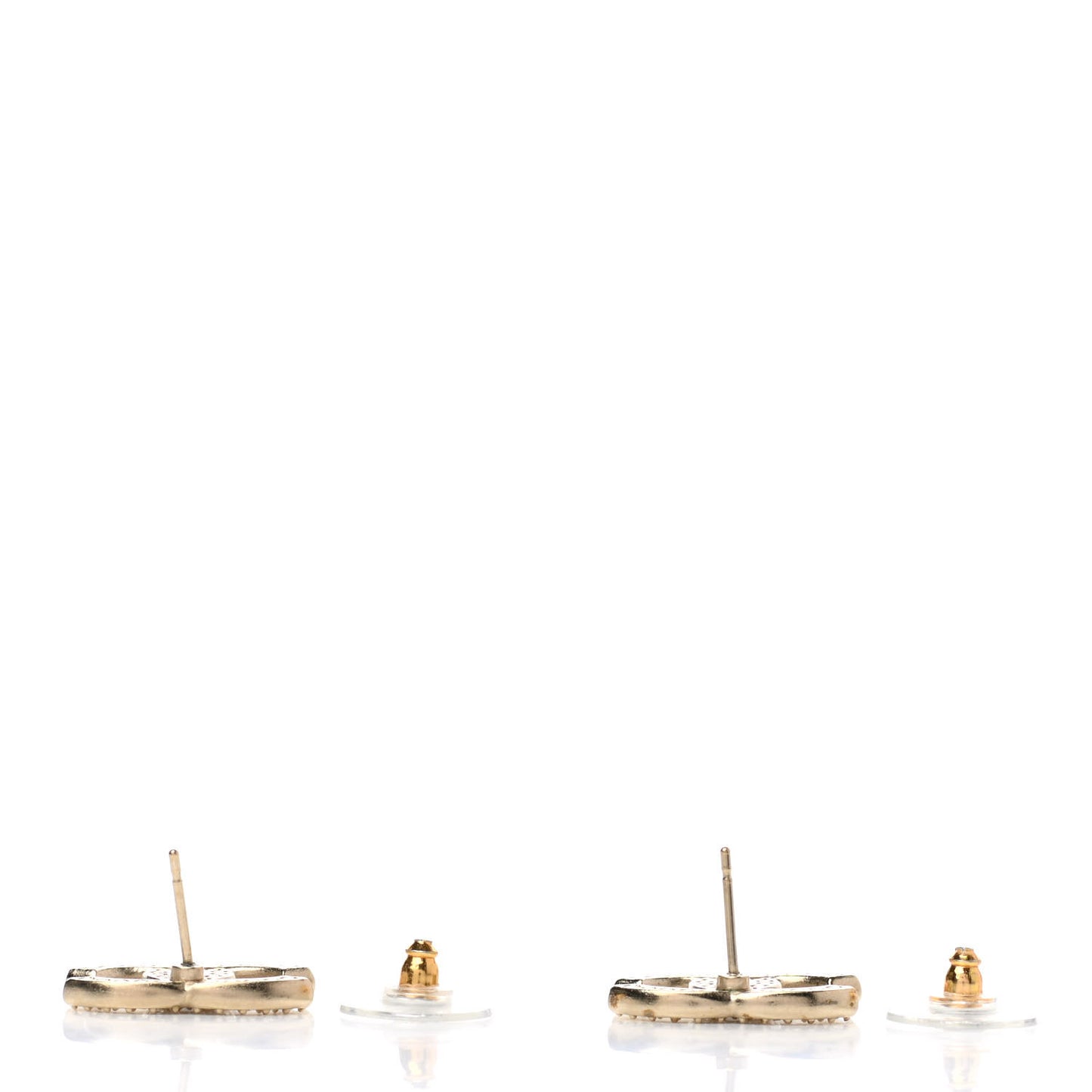 Crystal CC Earrings Gold