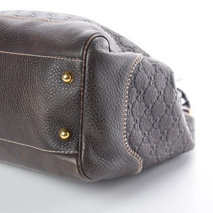 Gucci Guccissima Large New Pelham Shoulder Bag Dark Brown 6 of 9