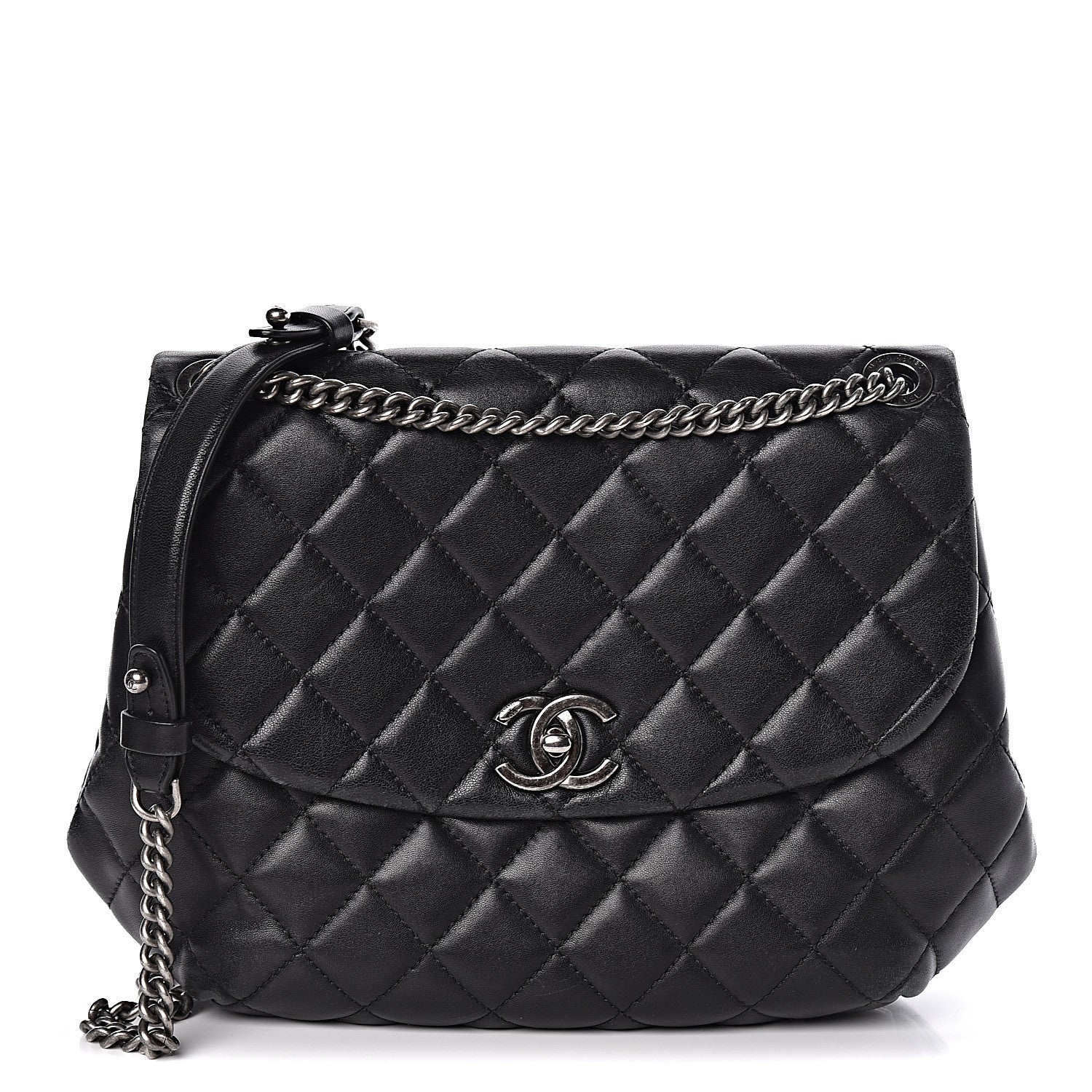 Chanel Lambskin Quilted Small Daily Supple Flap Black 1 of 12