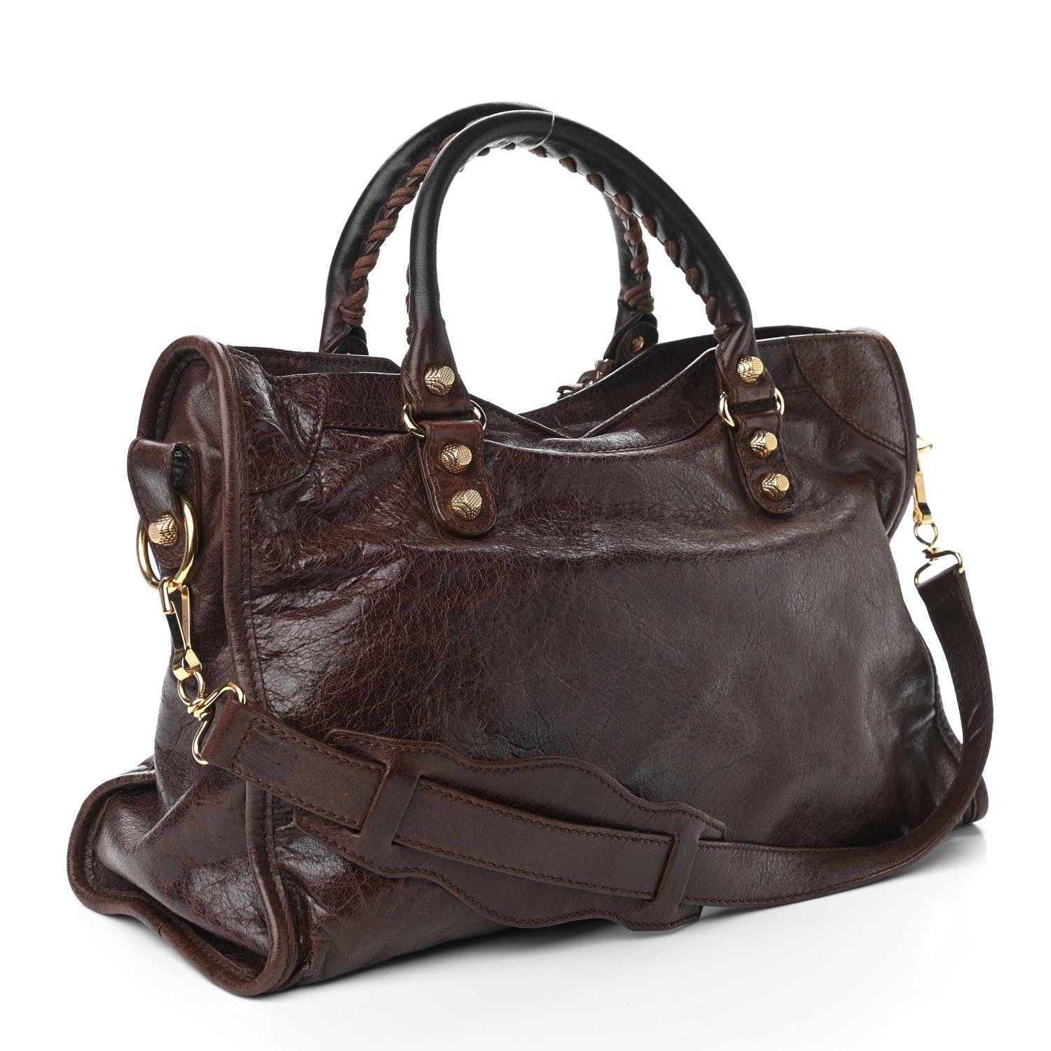 Balenciaga Agneau Giant 12 Gold Hardware City Cigare Fonce 3 of 11