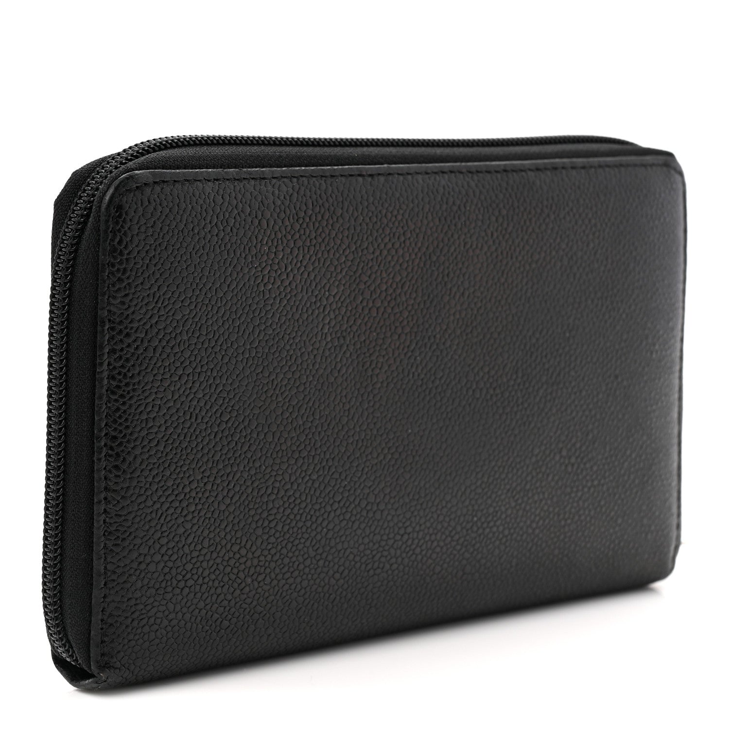 Chanel Caviar Large Timeless CC Zip Around Wallet Black 3 of 8