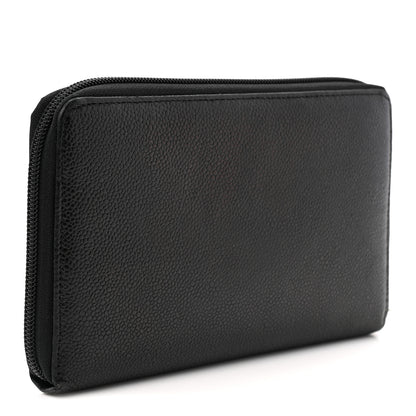 Chanel Caviar Large Timeless CC Zip Around Wallet Black 3 of 8