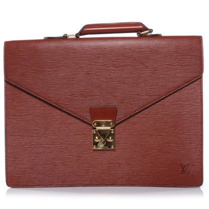 Louis Vuitton Epi Serviette Ambassadeur Briefcase Fawn 1 of 9